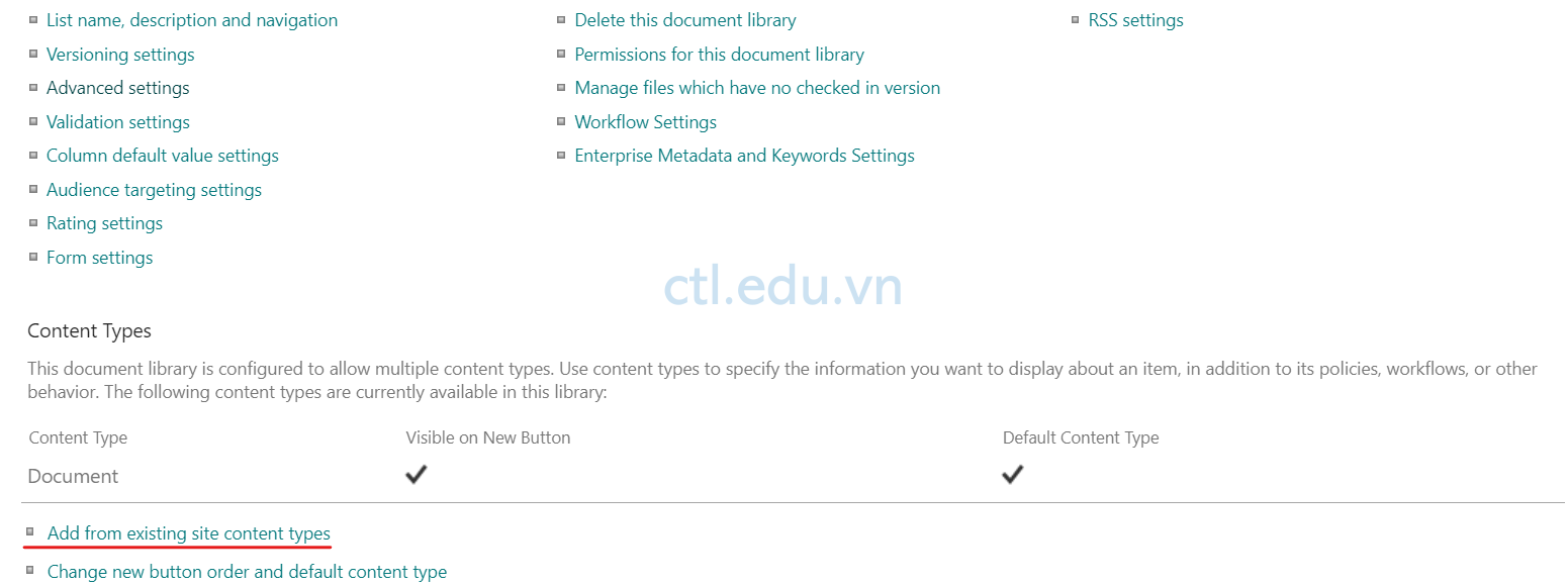 Site Columns - Content Types – Document Sets