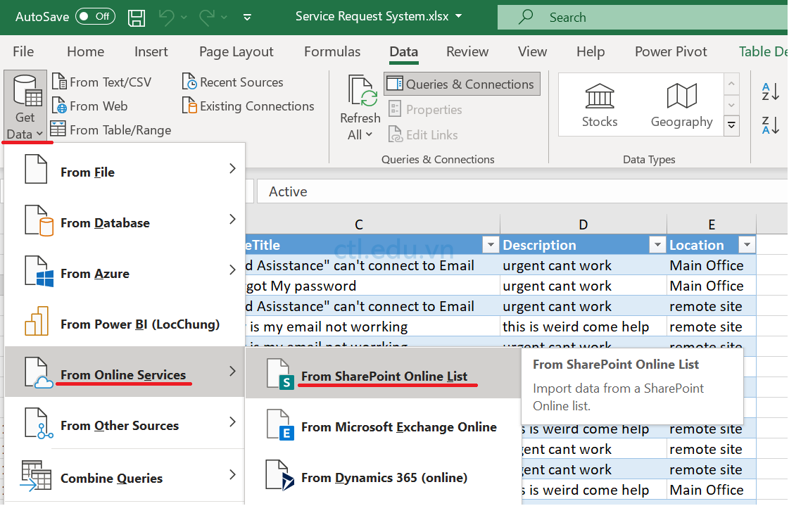 Upload Excel to Sharepoint List