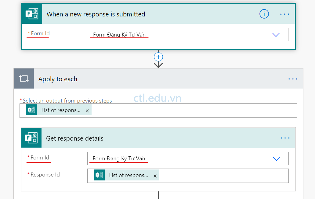 Send a notification when Microsoft Forms responses are received