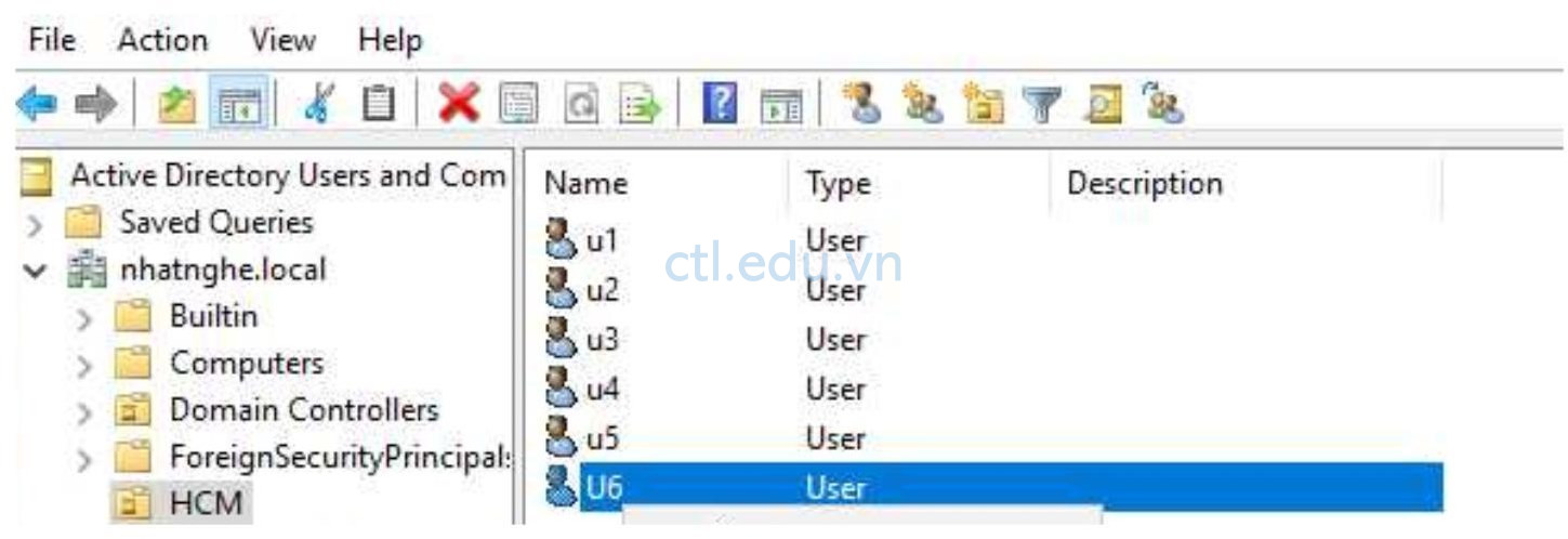 create User and Group