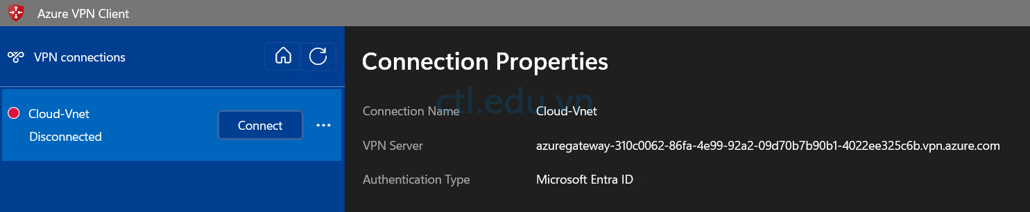Config VPN Point to Site