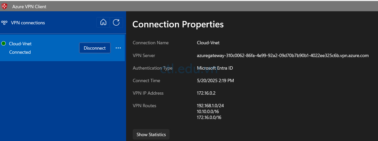 Config VPN Point to Site
