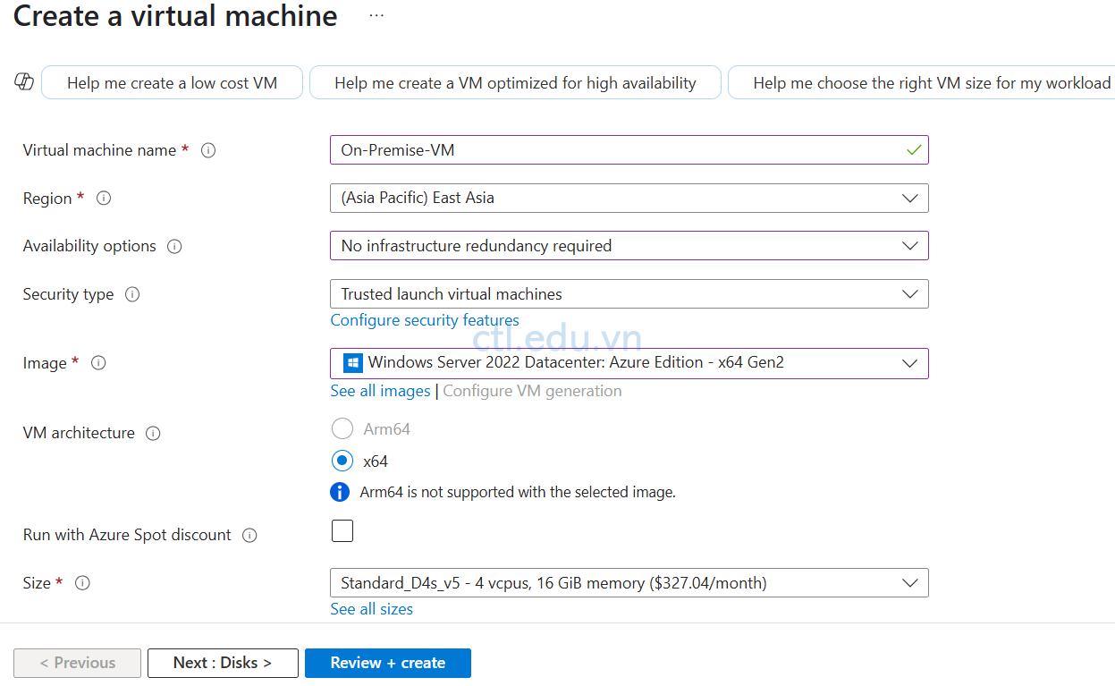 Azure VPN Site to Site with RRAS