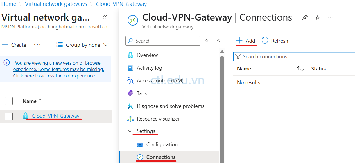 Azure VPN Site to Site with RRAS