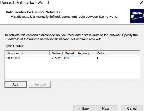 Azure VPN Site to Site with RRAS