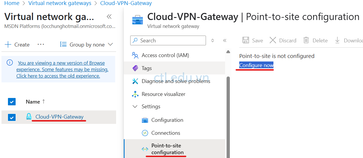 VPN Point to Site