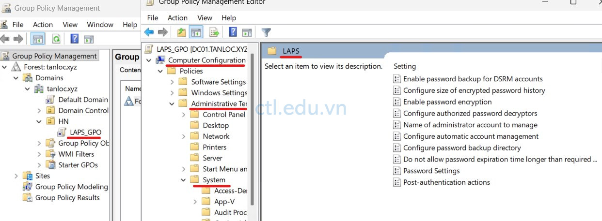 laps on windows server 2025