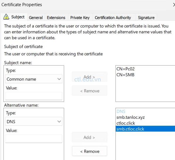 Configure SMB Over Quic
