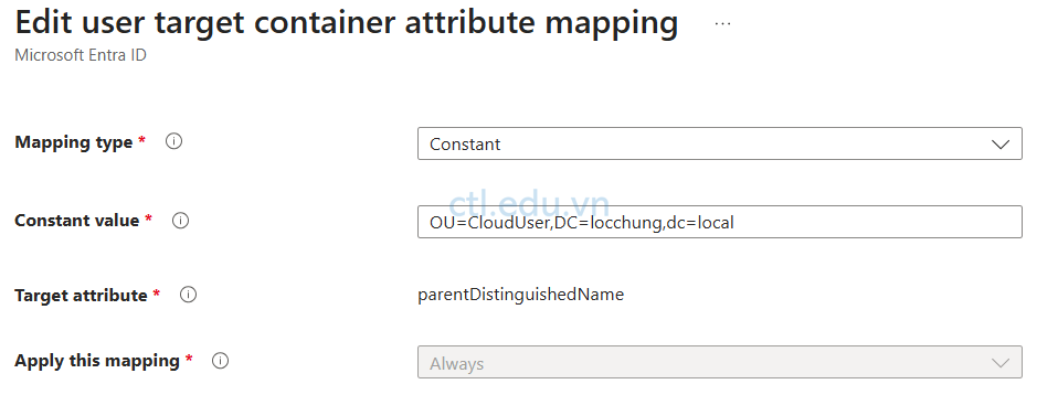 Microsoft Entra ID to Active Directory