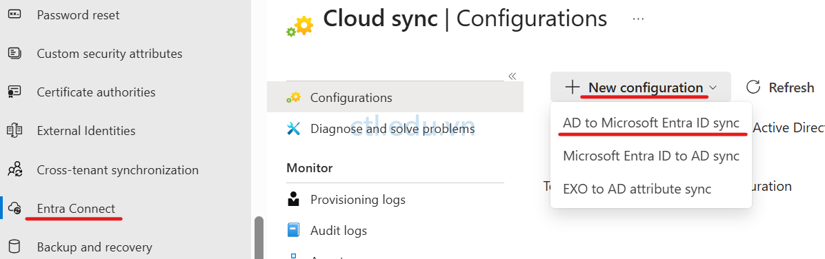 AD to Microsoft Entra ID Cloud Sync