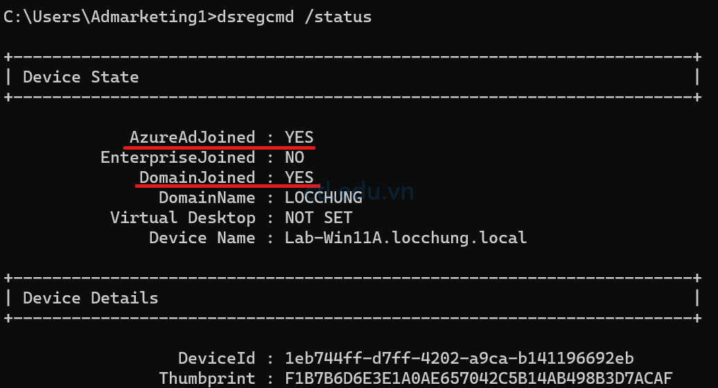 dsregcmd Device Sync