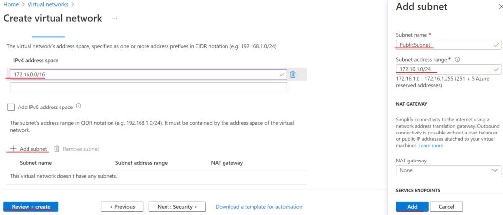 Virtual Network Service Endpoints - Lab Microsoft Azure Module 16