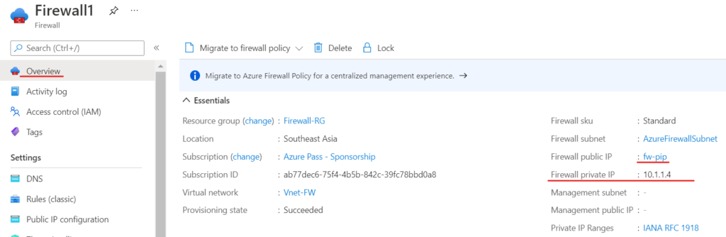 Lab Microsoft Azure - Module 17 Triển Khai Azure Firewall