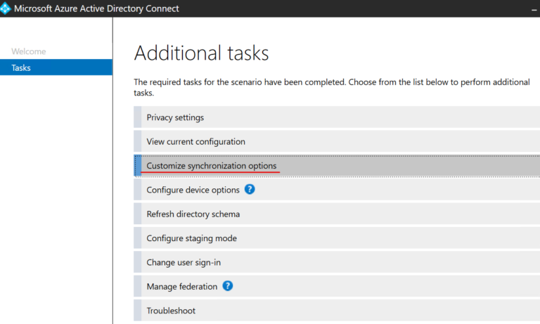 Lab Microsoft 365 – Module 15 Implement Identity Synchronization
